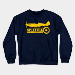 WW2 Battle of Britain Fighter - RAF Spitfire (distressed) Crewneck Sweatshirt